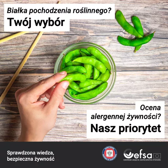 edamame w szklanej misce