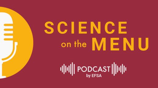 Science on the Menu podcast red banner, second episode