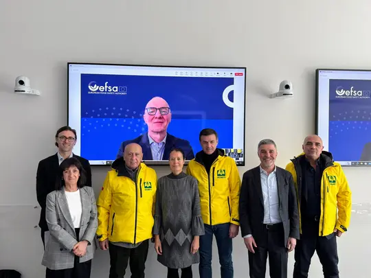 EFSA’s senior management with representatives of Coldiretti association.